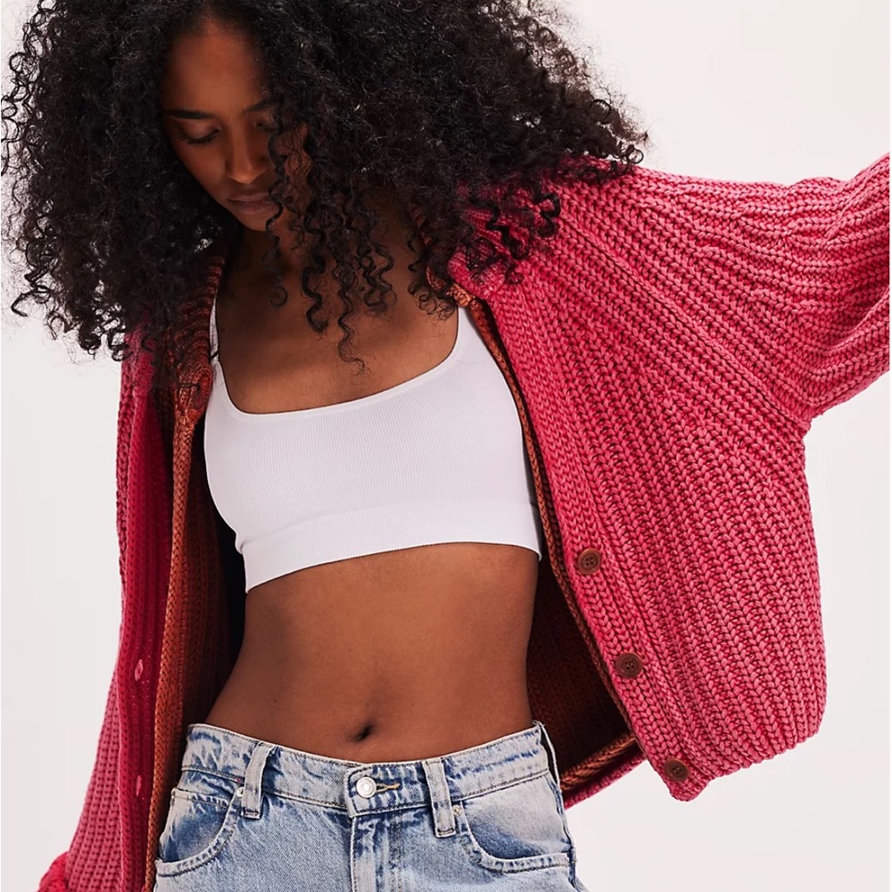 Free People Sweet Nothing Cardi sz XS Candy Blossom